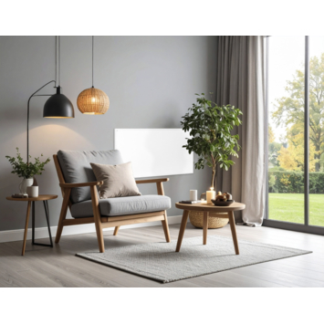 Sanivesk infrarood paneel Porto wit 30 x 60 cm