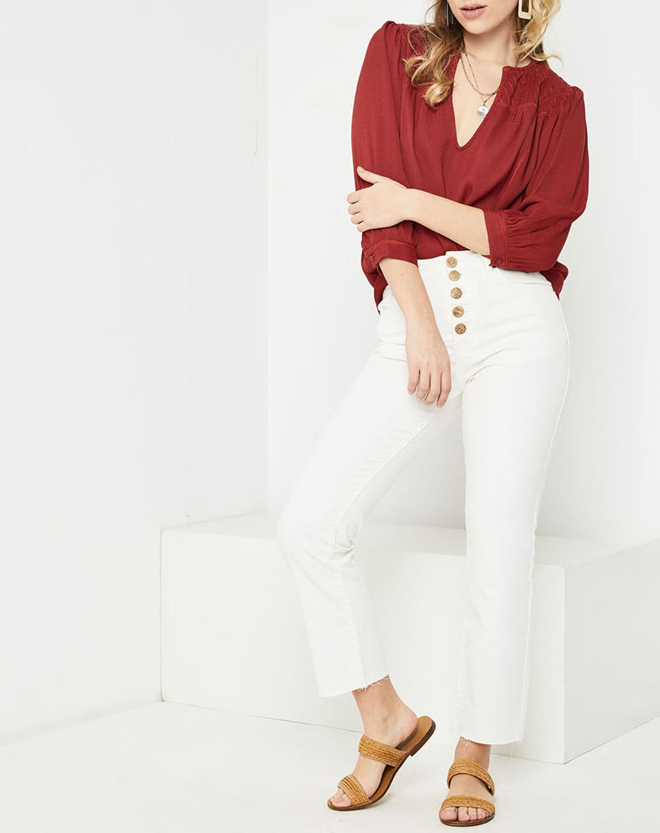 See u Soon Blouse Valérie bordeaux