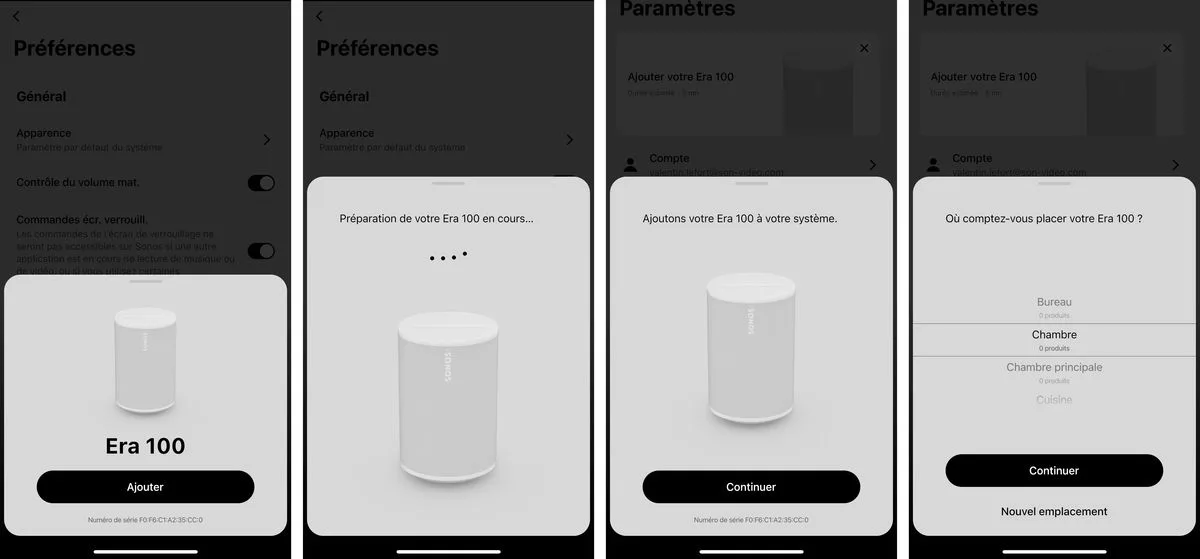 Sonos Era 100 Blanc   Vogel's SWM 4111 Blanc (la paire) Enceintes connectées