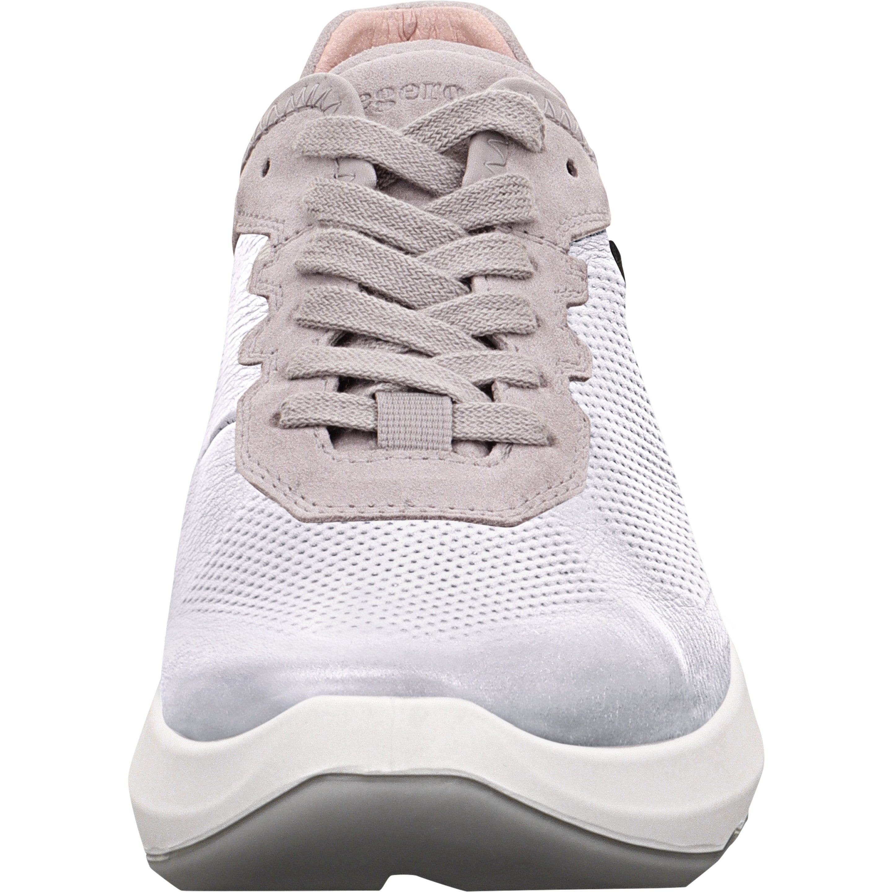 legero BLISS Damen  Sneaker low mit Schnürung - Farbe: Silber Metallic - Größe: 4