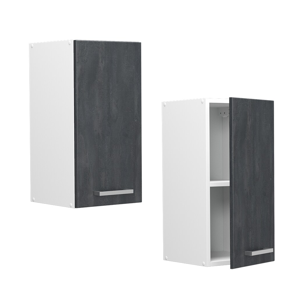 Vicco Hängeschrank R-Line Schwarz Beton Weiß 30 cm