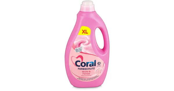 Coral Flüssig-Waschmittel Wollen & Feines 50 Waschgänge