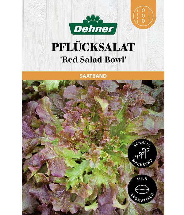 Dehner Saatband Pflücksalat 'Red Salad Bowl',