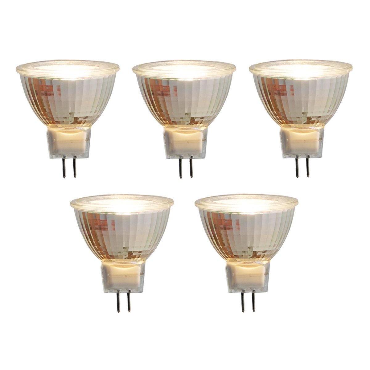 Set van 5 GU5,3 LED lamp MR16 5W 420 lm 2700K 12V