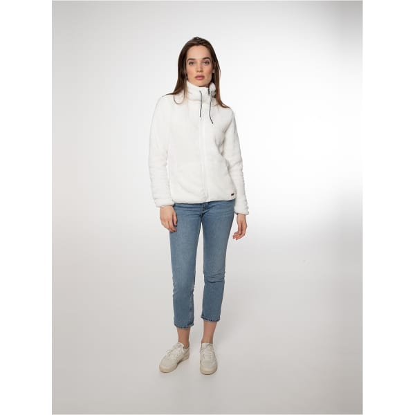 Veste polaire PROTEST RIRI FULL ZIP SEASHELL OFFWHITE