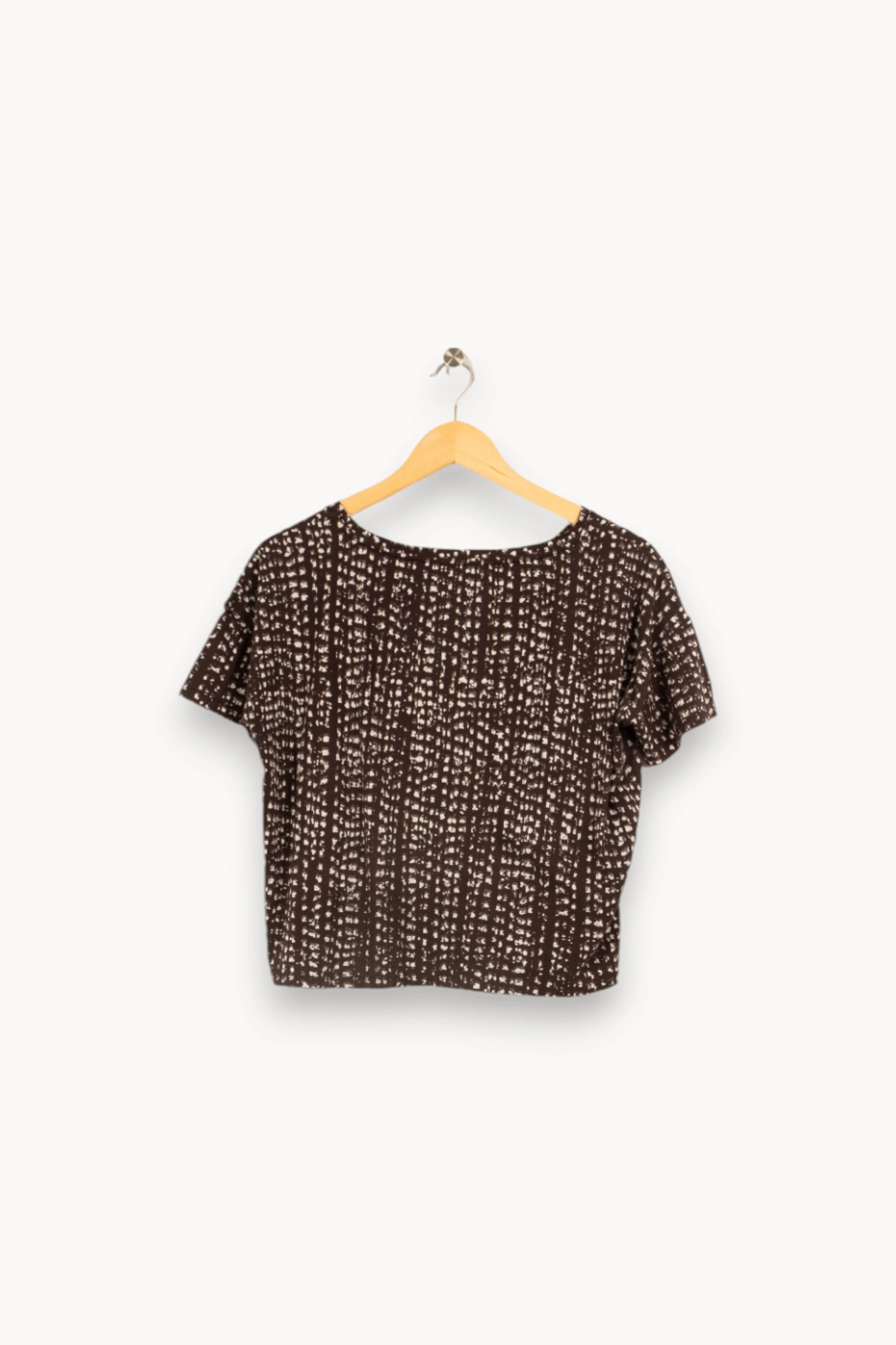 Tshirt noir à motifs | Noir