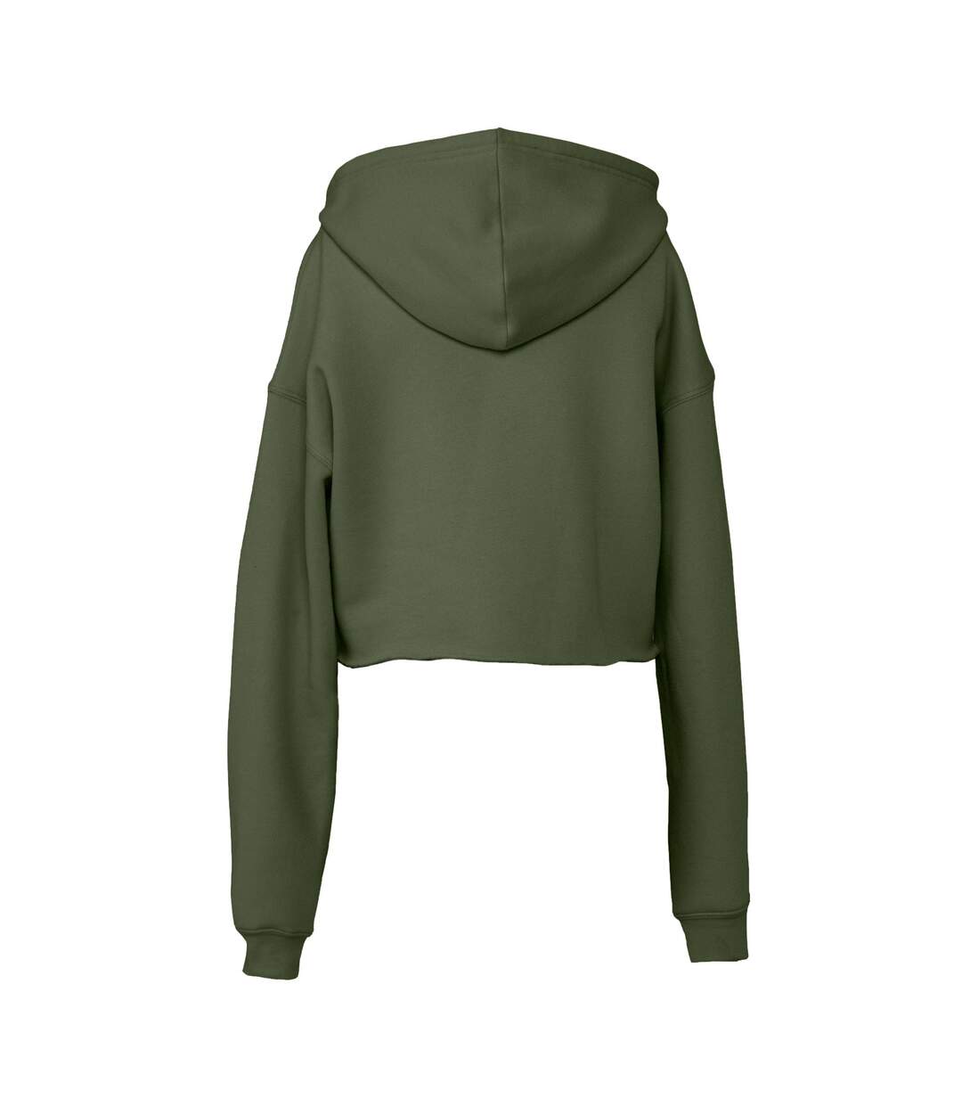 Bella + Canvas - Sweat court à capuche - Femme (Gris foncé chiné) - UTBC5549