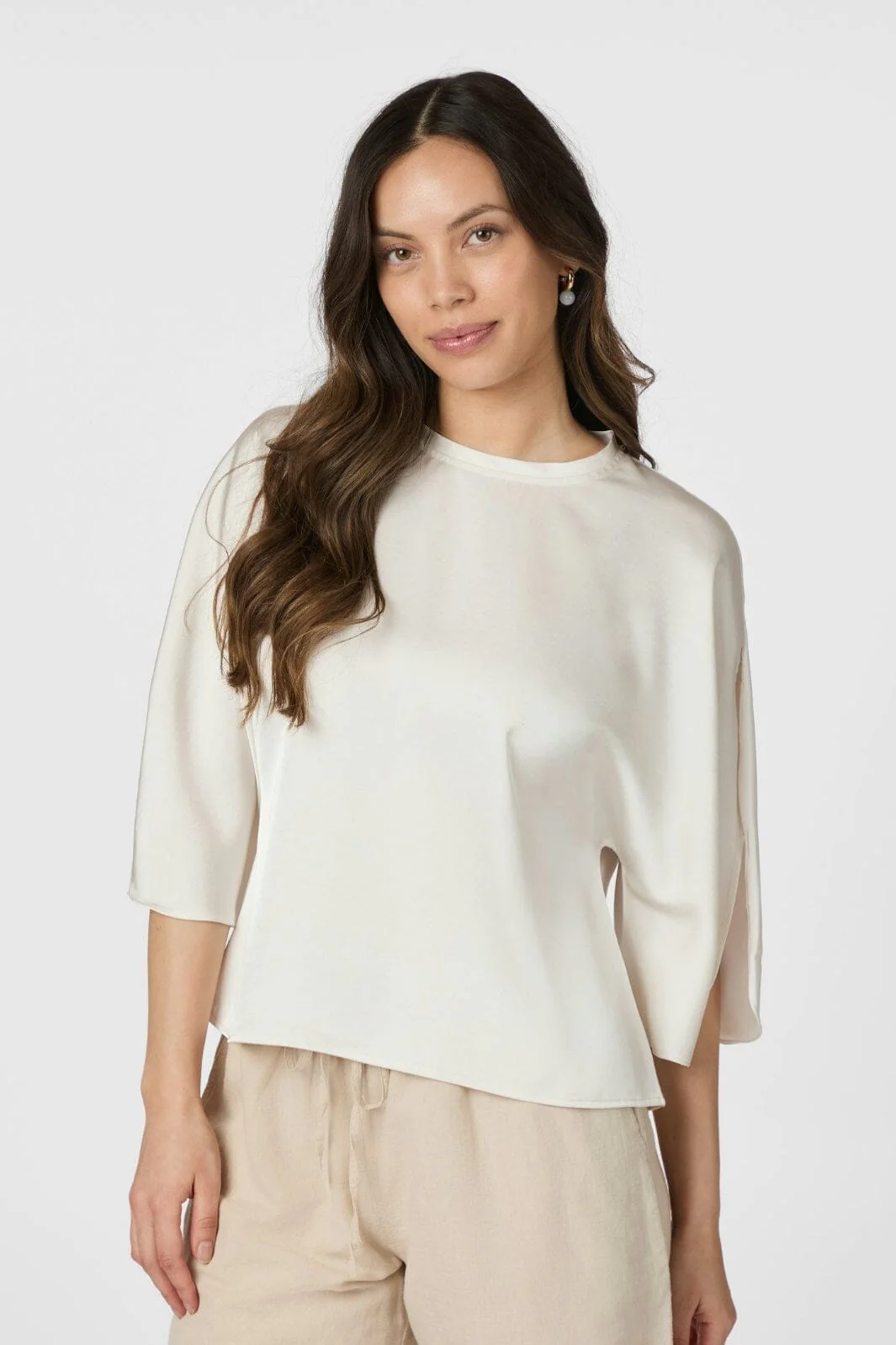 Neo Noir Liora Heavy Sateen Blouse 165567