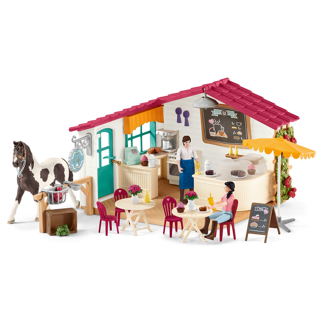 Schleich Café des cavaliers multicolore