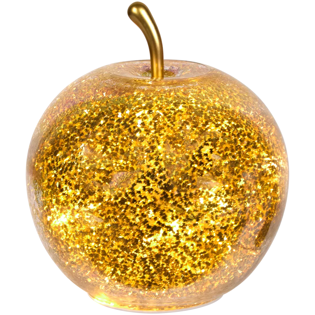 Pomme pailletée LED
