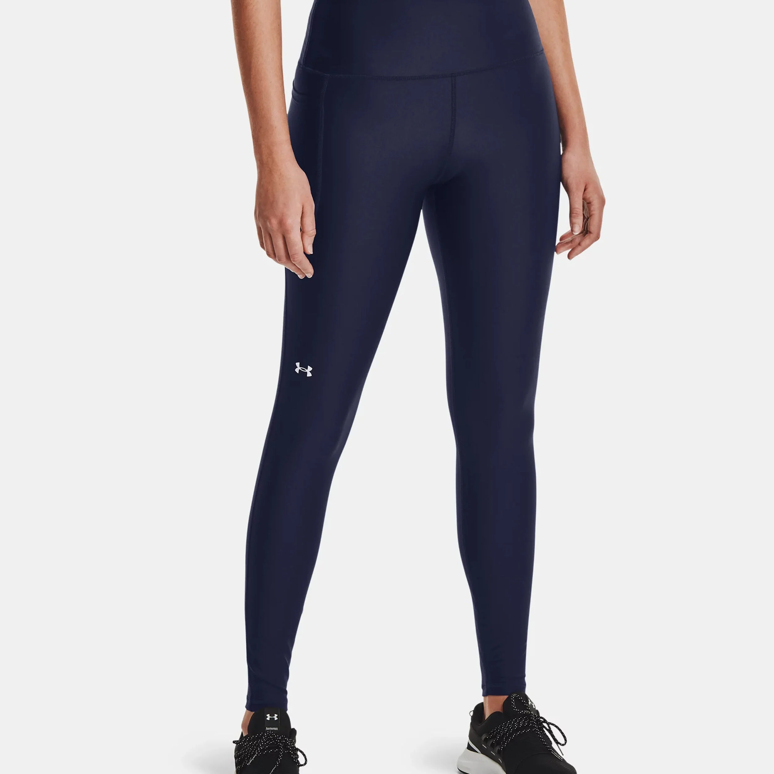Under Armour High Rise Collant Tight Femmes - Bleu Foncé