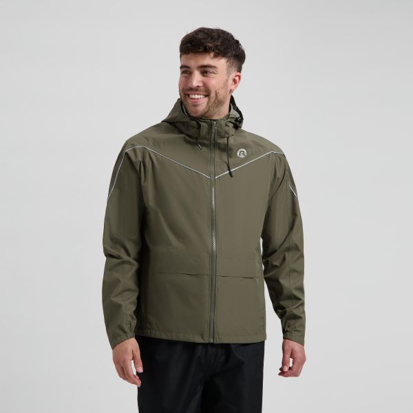 Rogelli Essential Commuter Unisex Regnjakke, Green