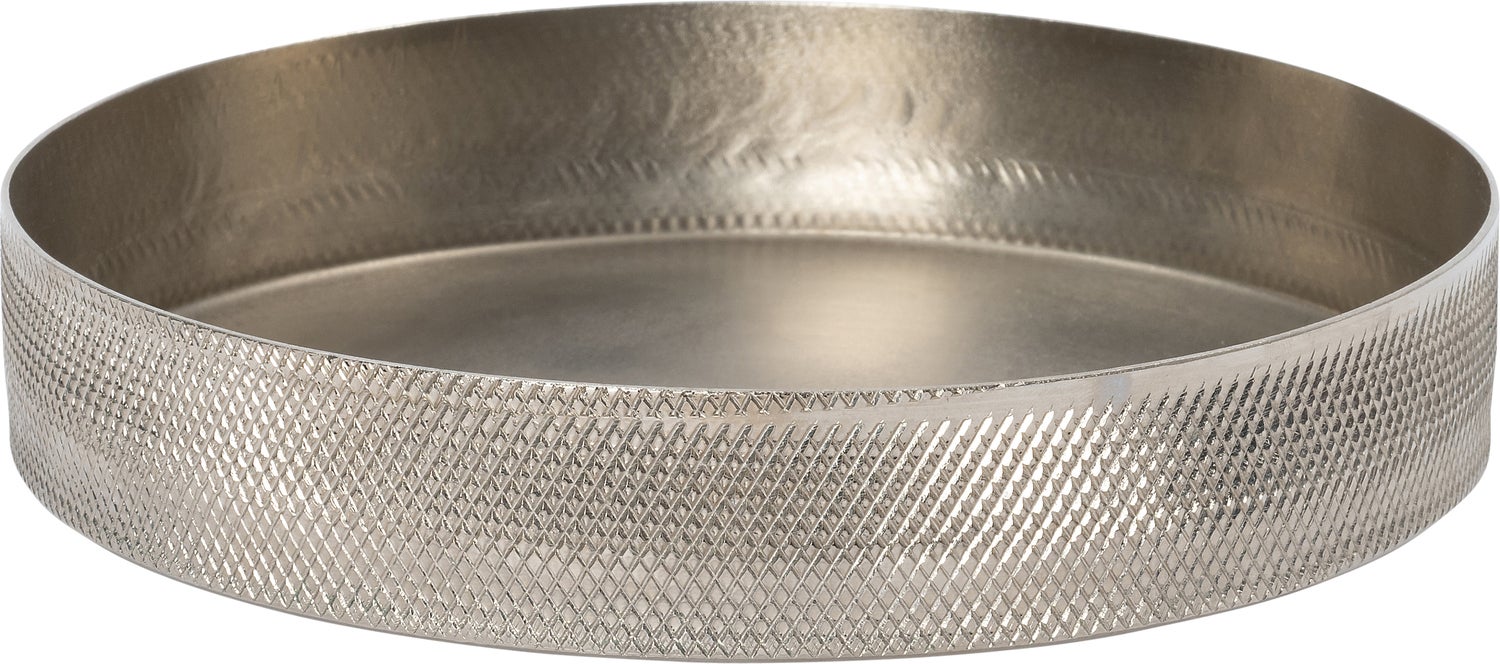 Intratuin decoratiebord Nia zilver D 20 H 4 cm