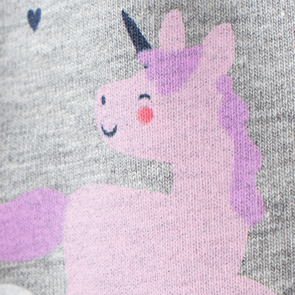 Topomini Baby Sweatleggings mit Einhörnern hellgrau / bunt