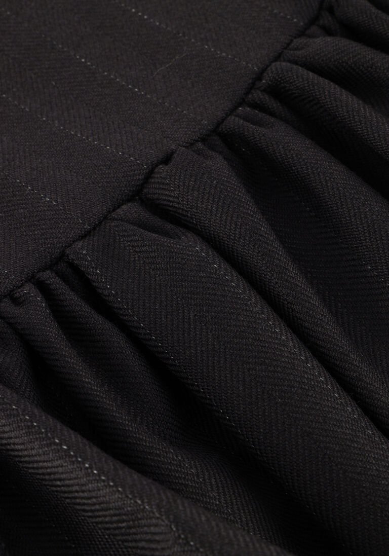 zwarte herskind minirok laja wool skirt