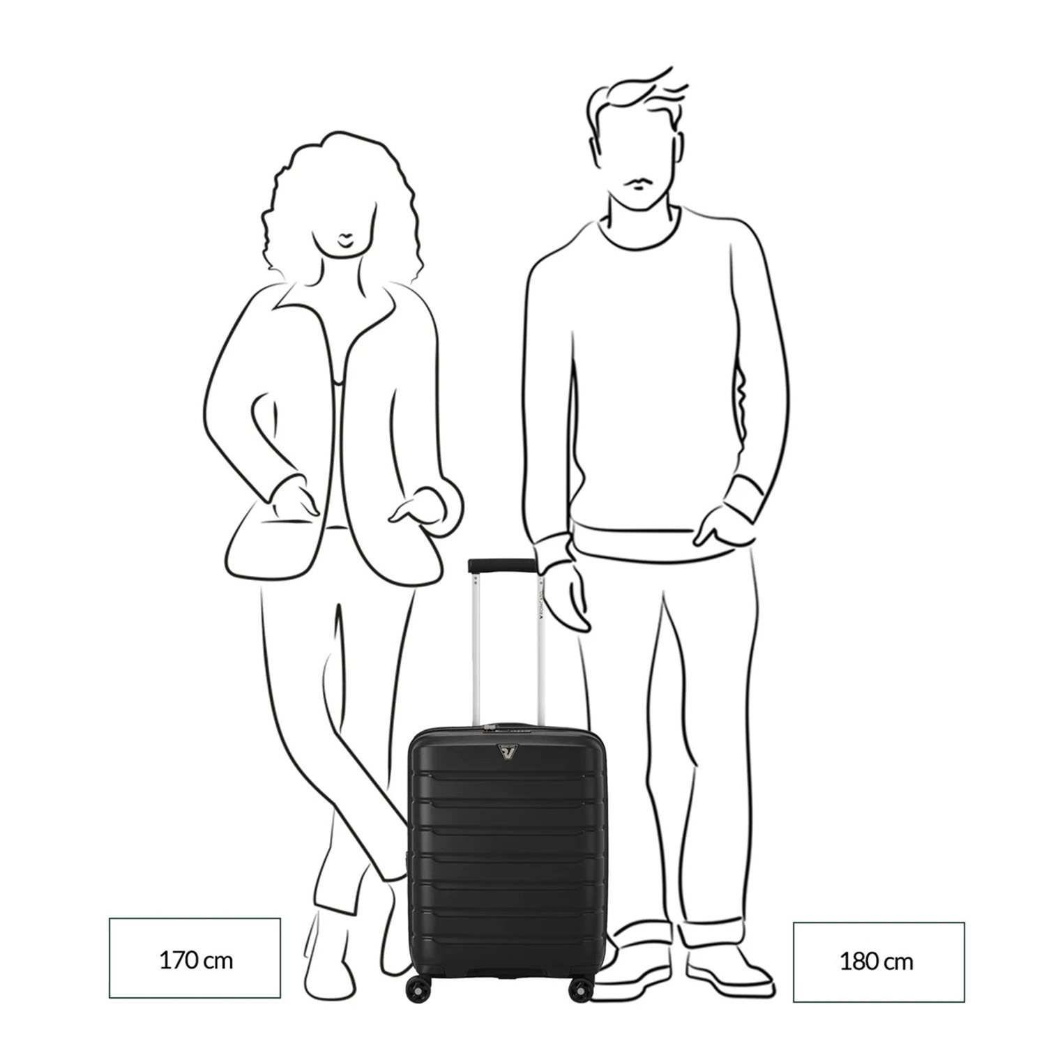 Roncato B-Flying Expandable Trolley 55 salvia