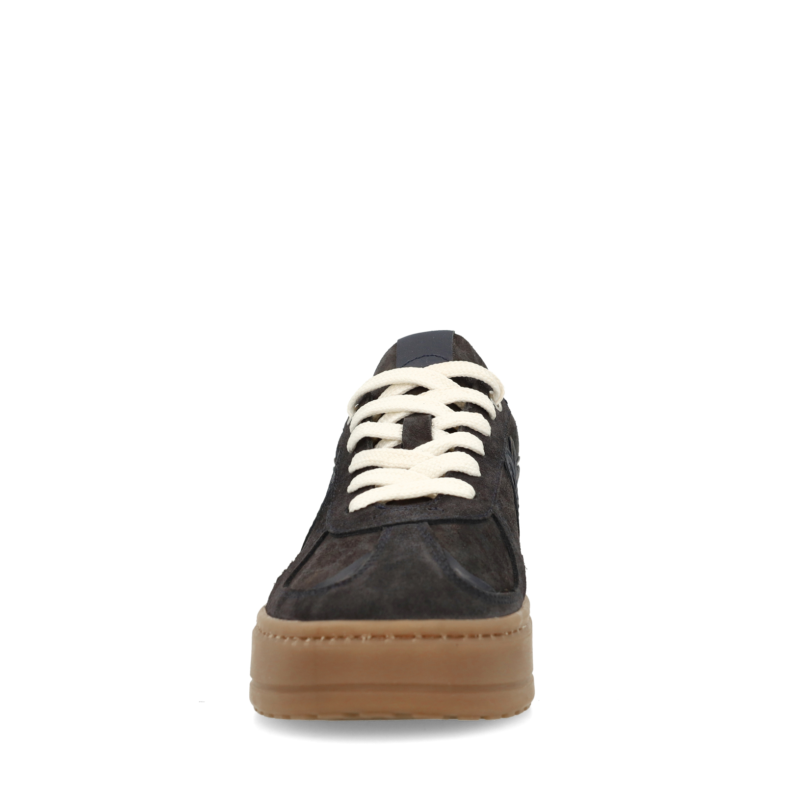 Donkerblauwe suède sneakers