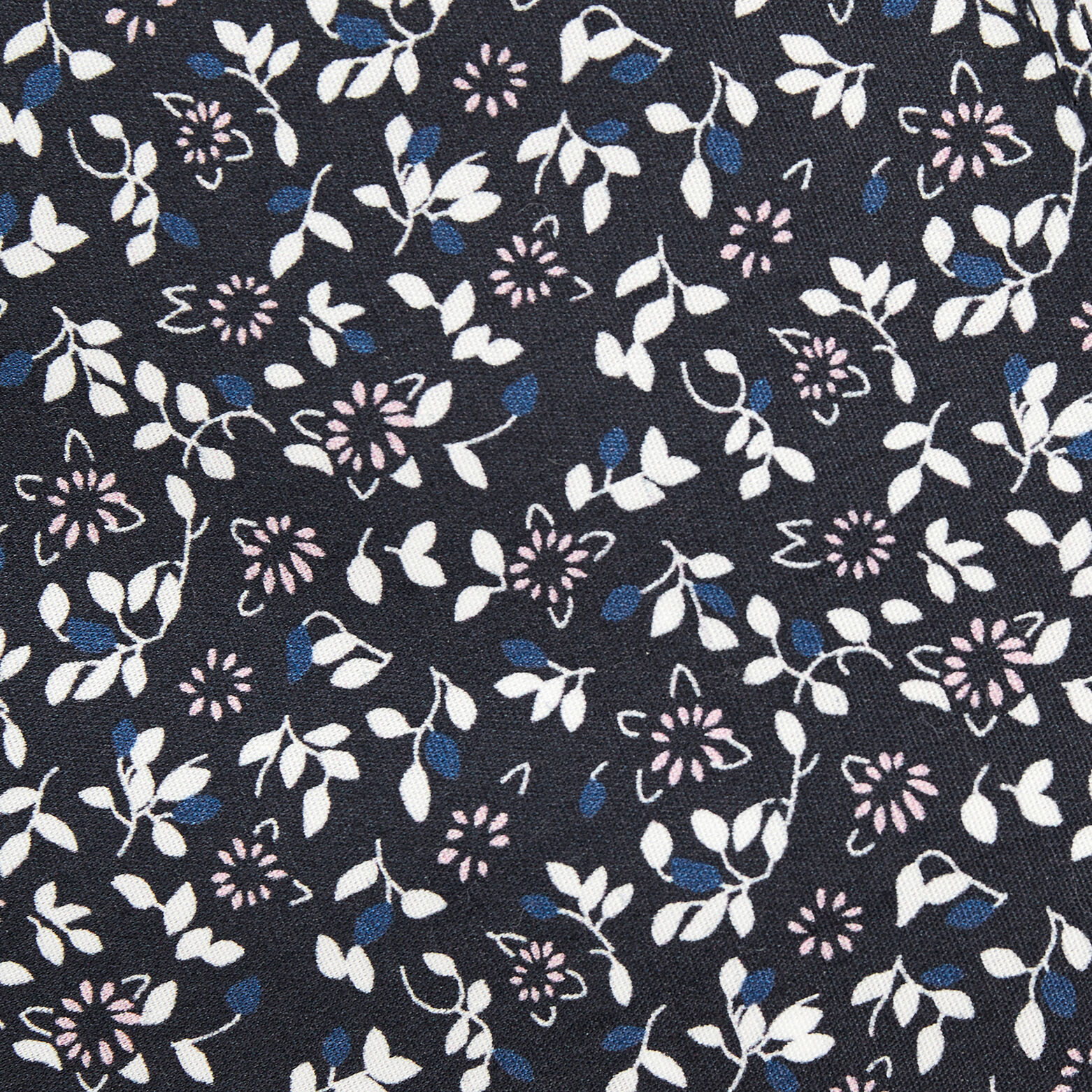 Pochette costume fleurie Bleu foncé