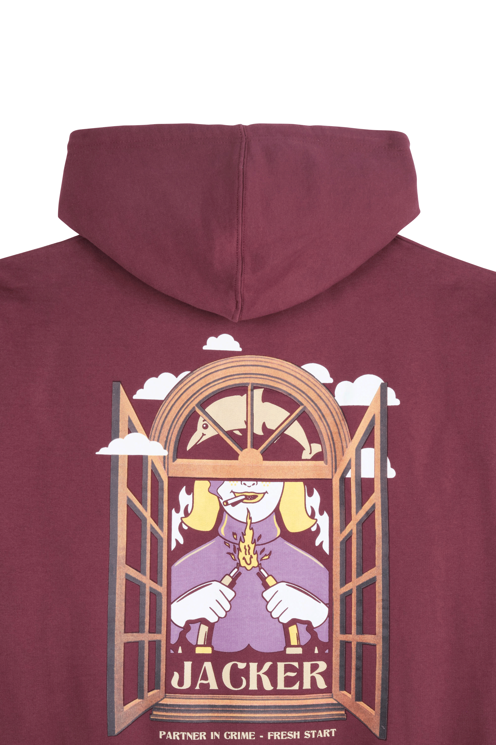 JACKER Hoodie Fresh Start Rouge
