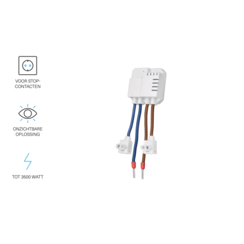 KlikAanKlikUit AWS-3500S mini inbouw schakelaar stopcontact