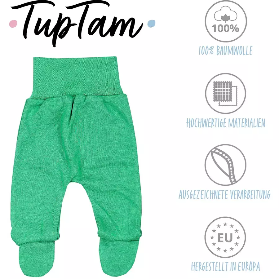 TupTam Baby Hose mit Fuß 5er Pack gelb