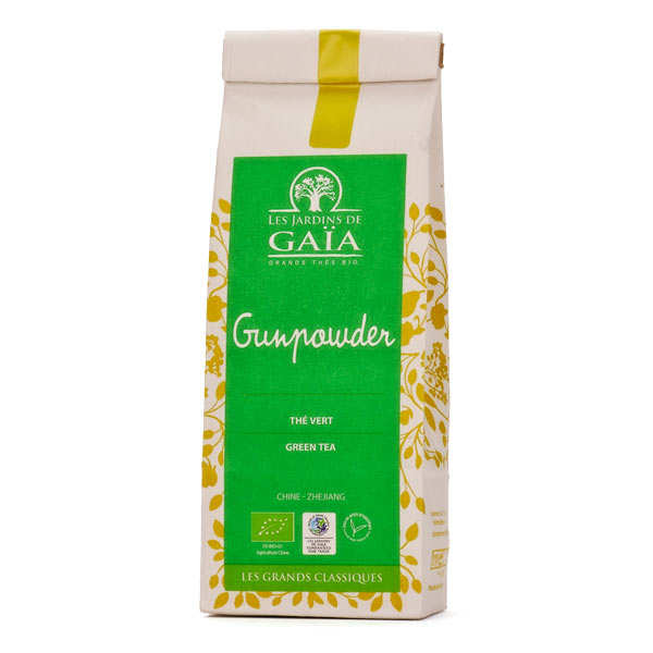 Thé vert de Chine gunpowder bio