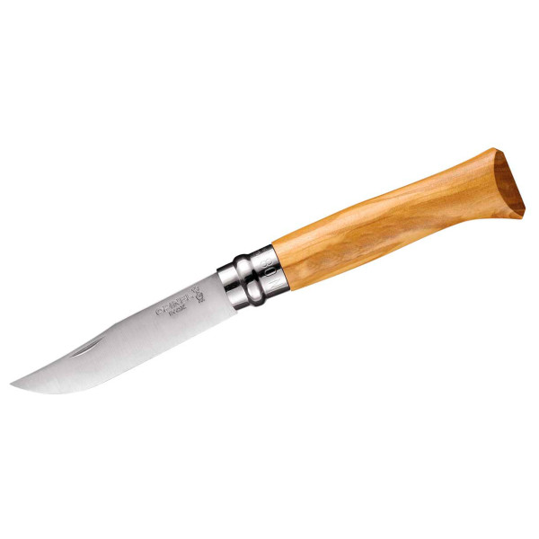 Opinel - No 08 Geschenkset Olive mit Etui - Couteau