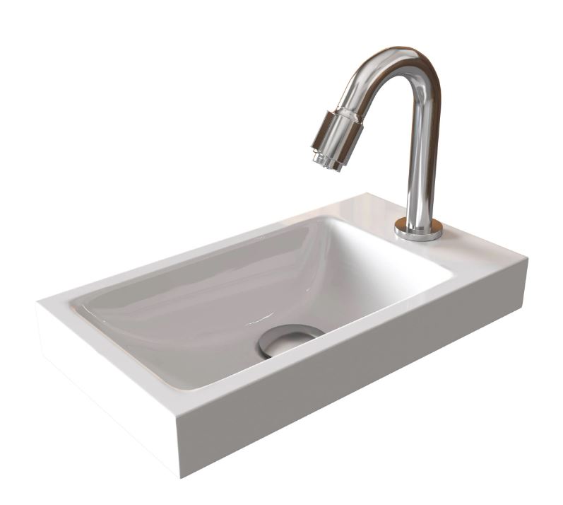 Sjithouse Furniture Joy fontein 40x22,5cm wit glans
