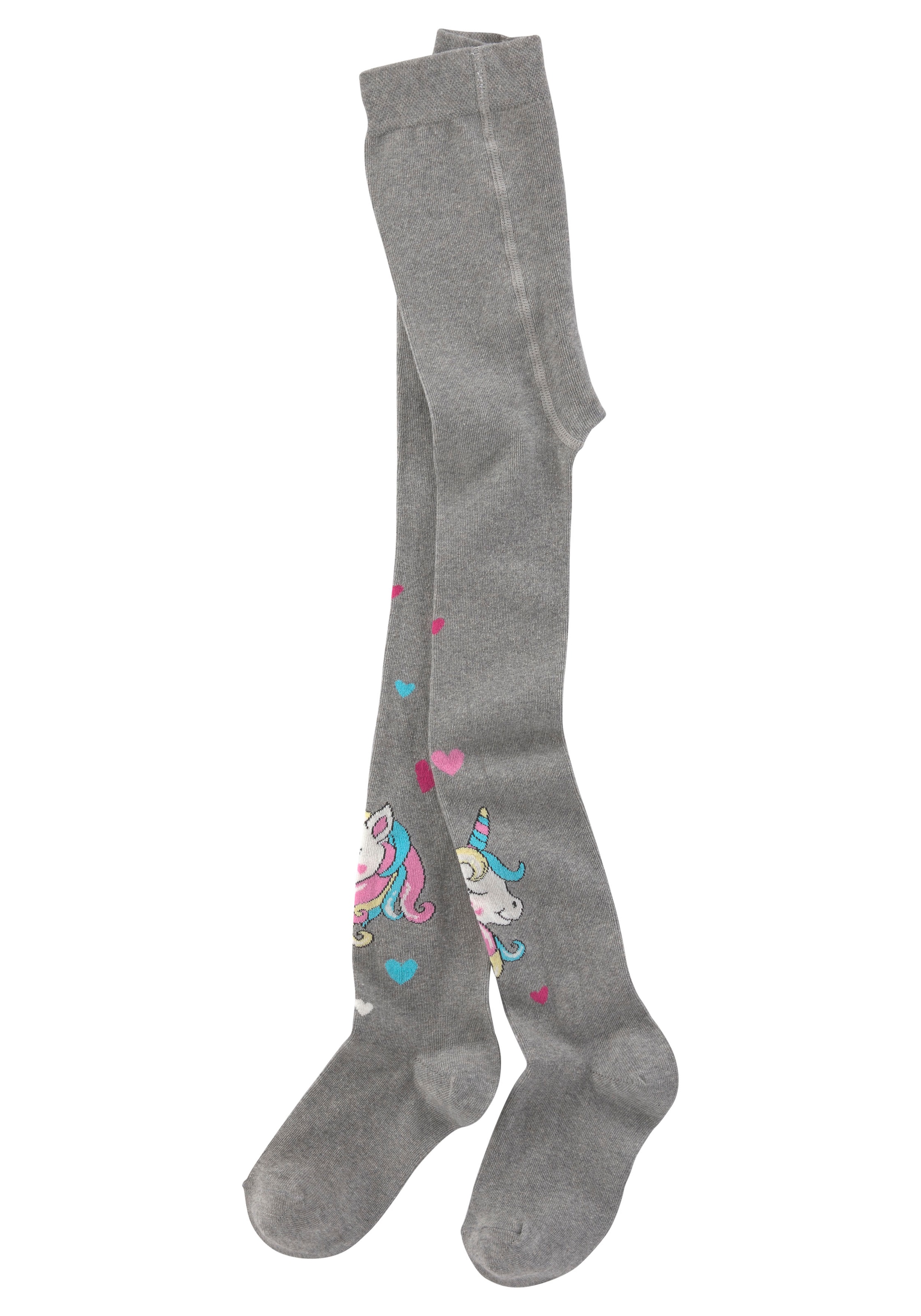 H.I.S Strickstrumpfhose Packung, 3 Stk. tlg. mit eingestrickten Einhorn Motiven