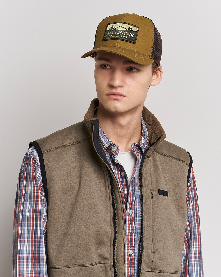 Filson Logger Mesh Cap Dark Tan