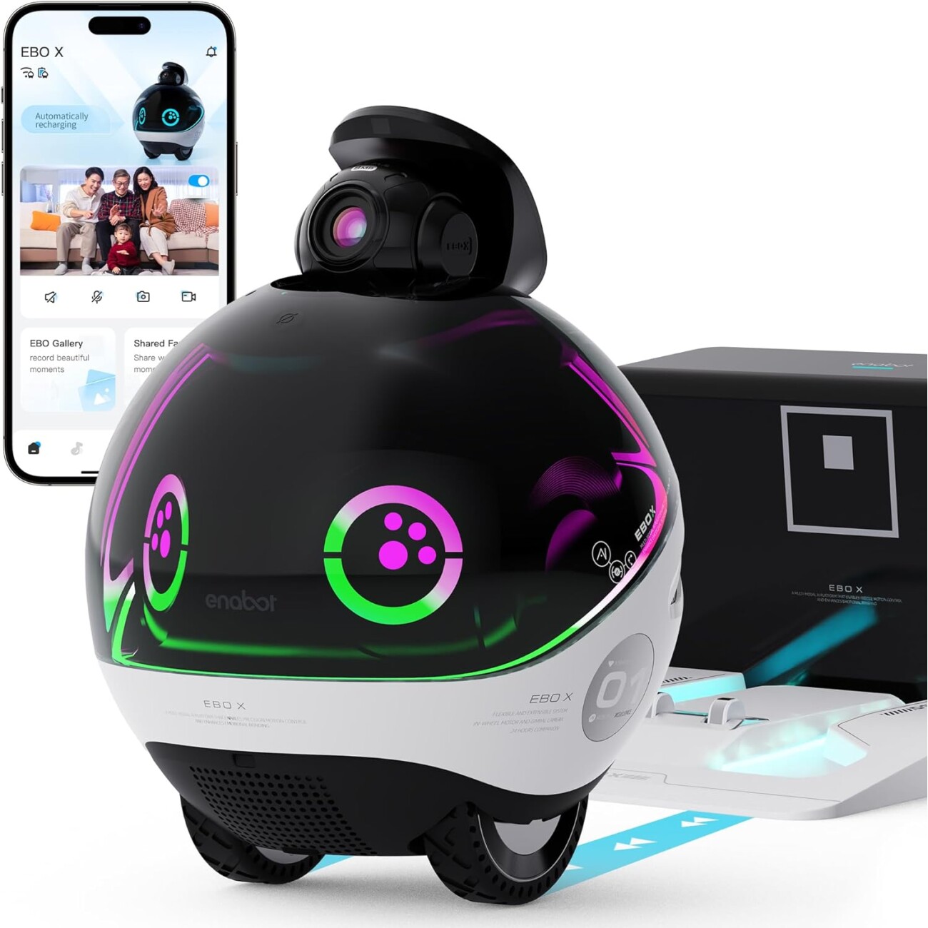 Enabot EBO X: Familien‑Sicherheitsroboter kabellos, KI‑gesteuert & mit Sturzalarm
