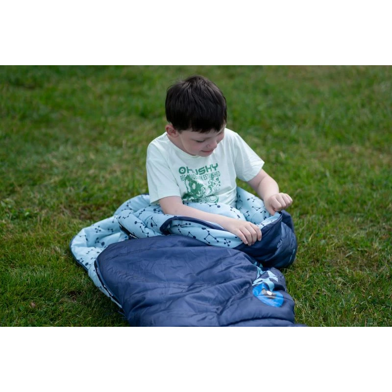 Husky Magic kinder mummyslaapzak - Blue Yellow