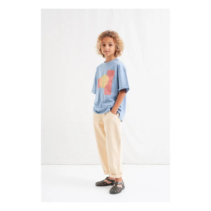 Tocoto Vintage T-Shirt Oversize Sunshine Coton Bio | Bleu