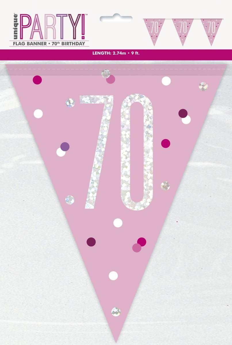 Slingers 70 Jaar Roze 2,74m