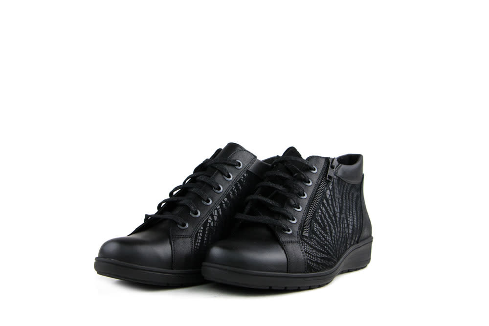 Solidus Hoge Veterschoenen Zwart Kate Shape