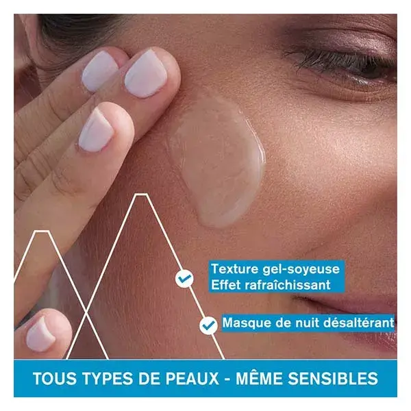 Máscara Noturna Hidratante Suavizante com Água Termal Uriage 50ml