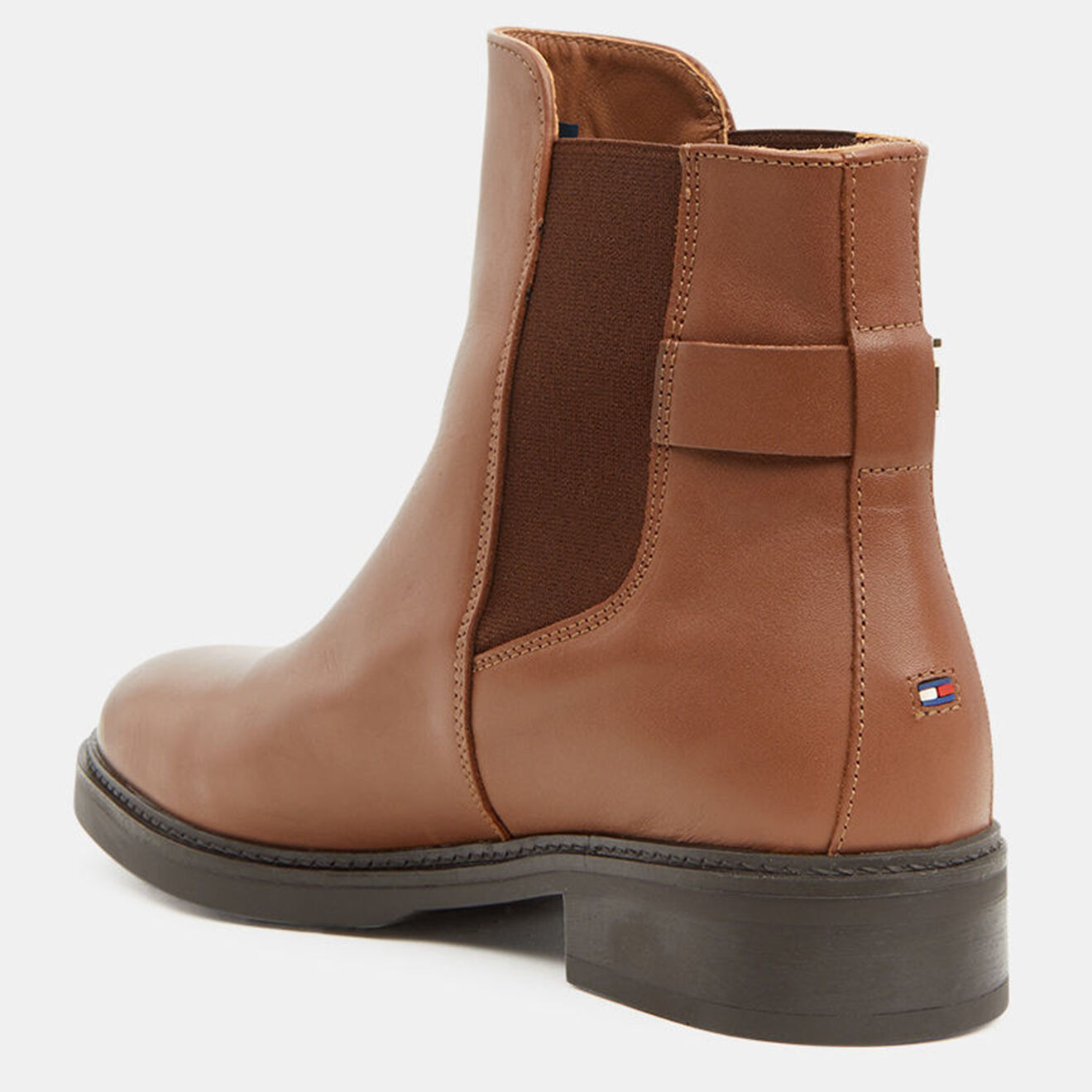 Tommy Hilfiger Chelsea boots en Cuir Hardware marron