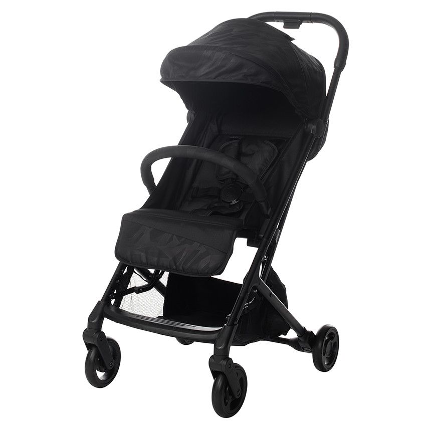 Poussette compacte Aria Basic - Noire - Ecru