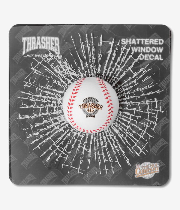 HUF x Thrasher Grand Slam Ball Sticker (white)