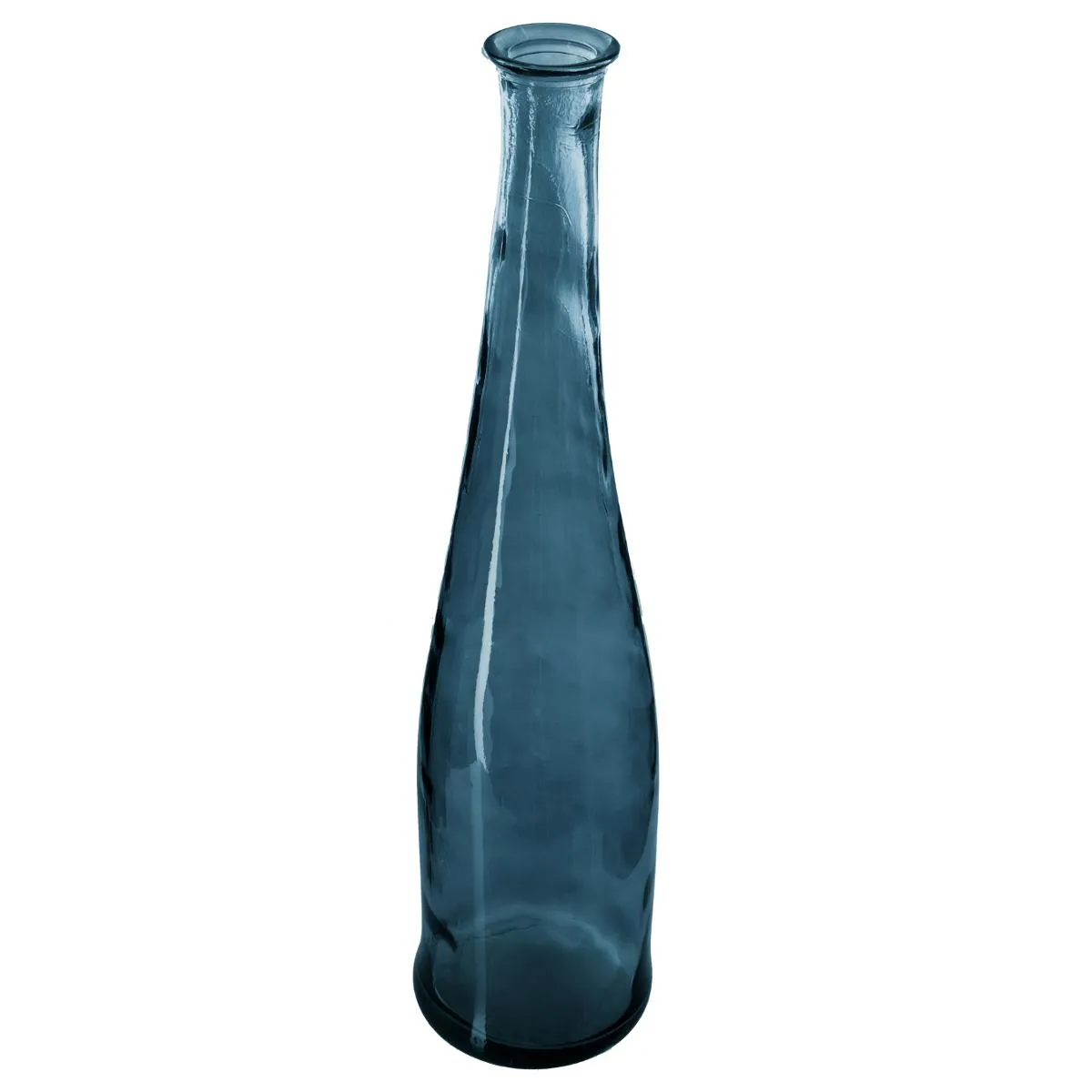 Atmosphera, Createur D'Interieur Atmosphera Vase Verre Recyclé 80cm - Bleu