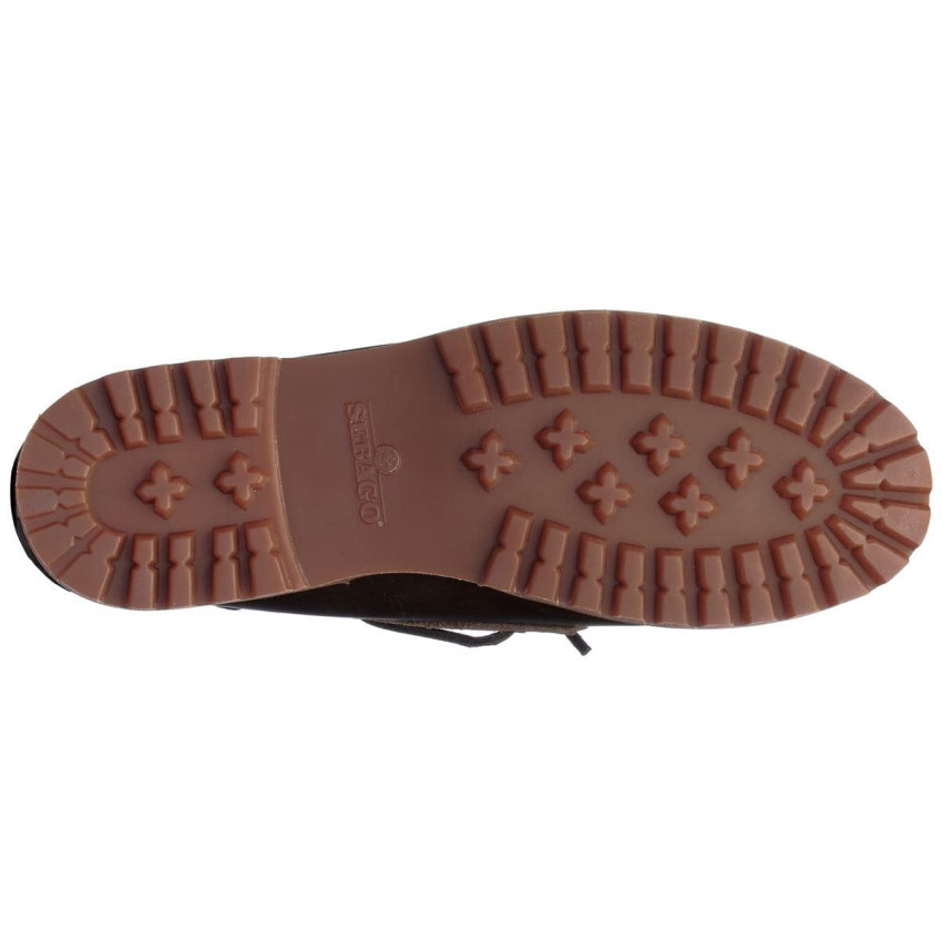RANGER WAXY Dk Brown-Gum-Mocassin semelle crantée pour homme en cuir ciré