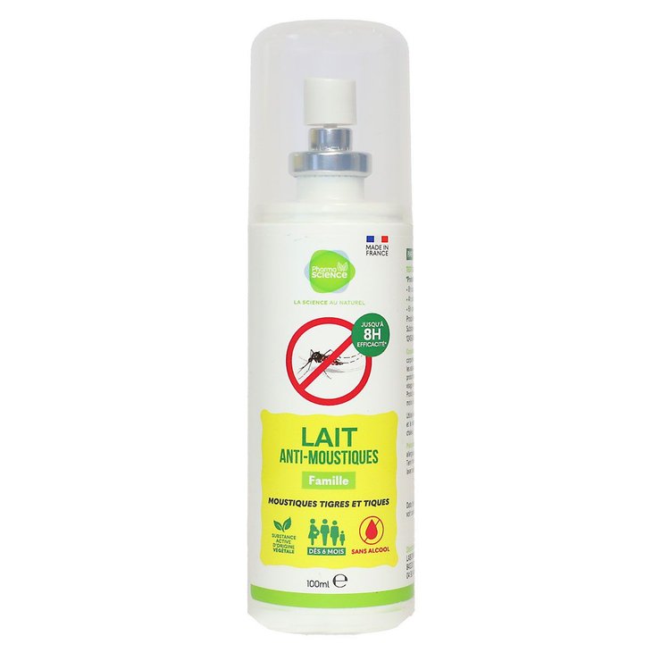 Lait anti-moustiques tigres et tiques famille 100ml