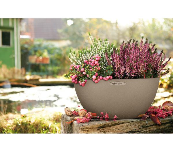 LECHUZA® Kunststoff-Schale 'Cubeto Stone',