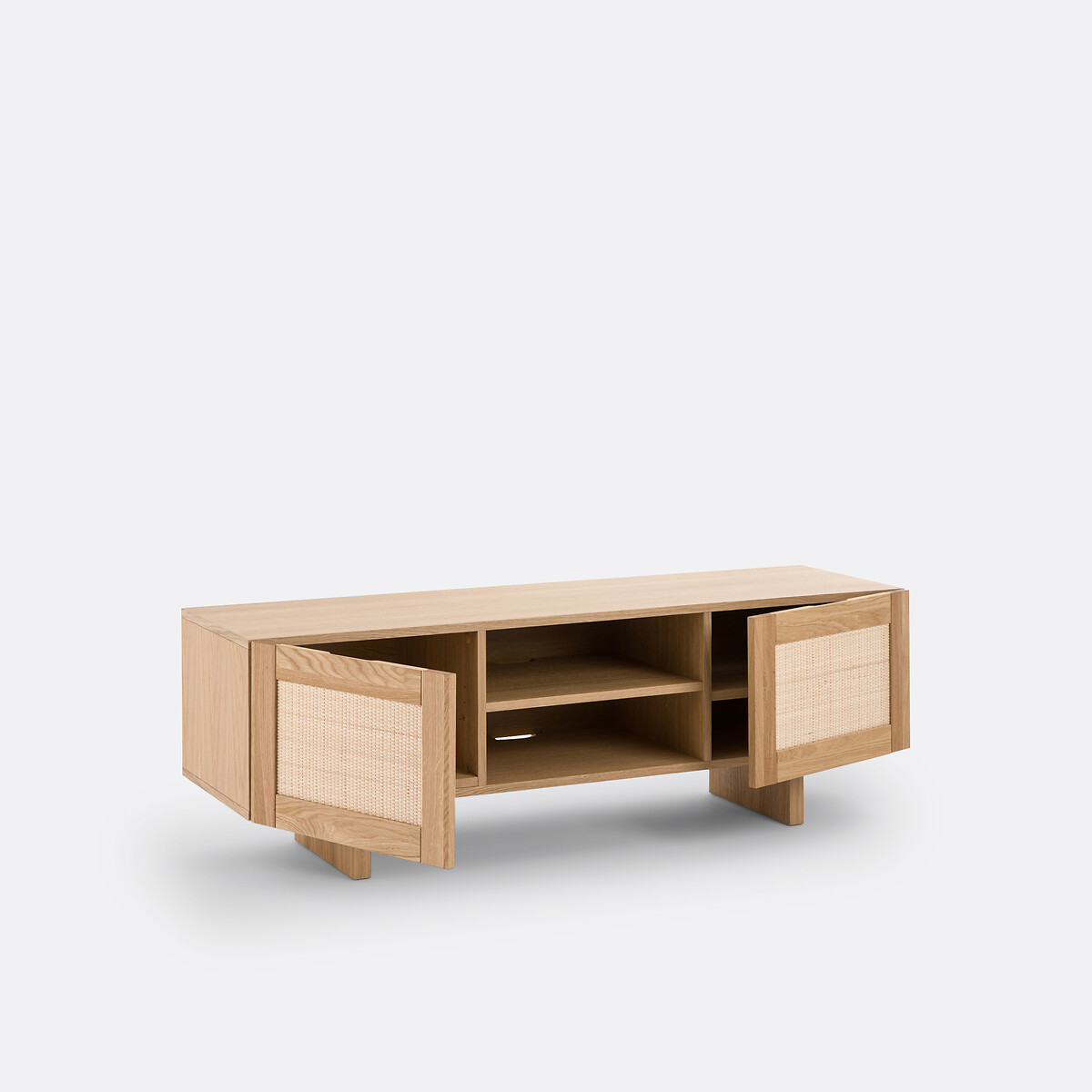 LA REDOUTE INTERIEURS<br>Móvel de TV em carvalho e rattan L150 cm, Arty
