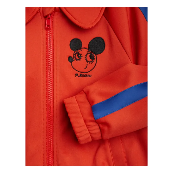 Mini Rodini Veste de Survêtement Polyester Recyclé | Rouge