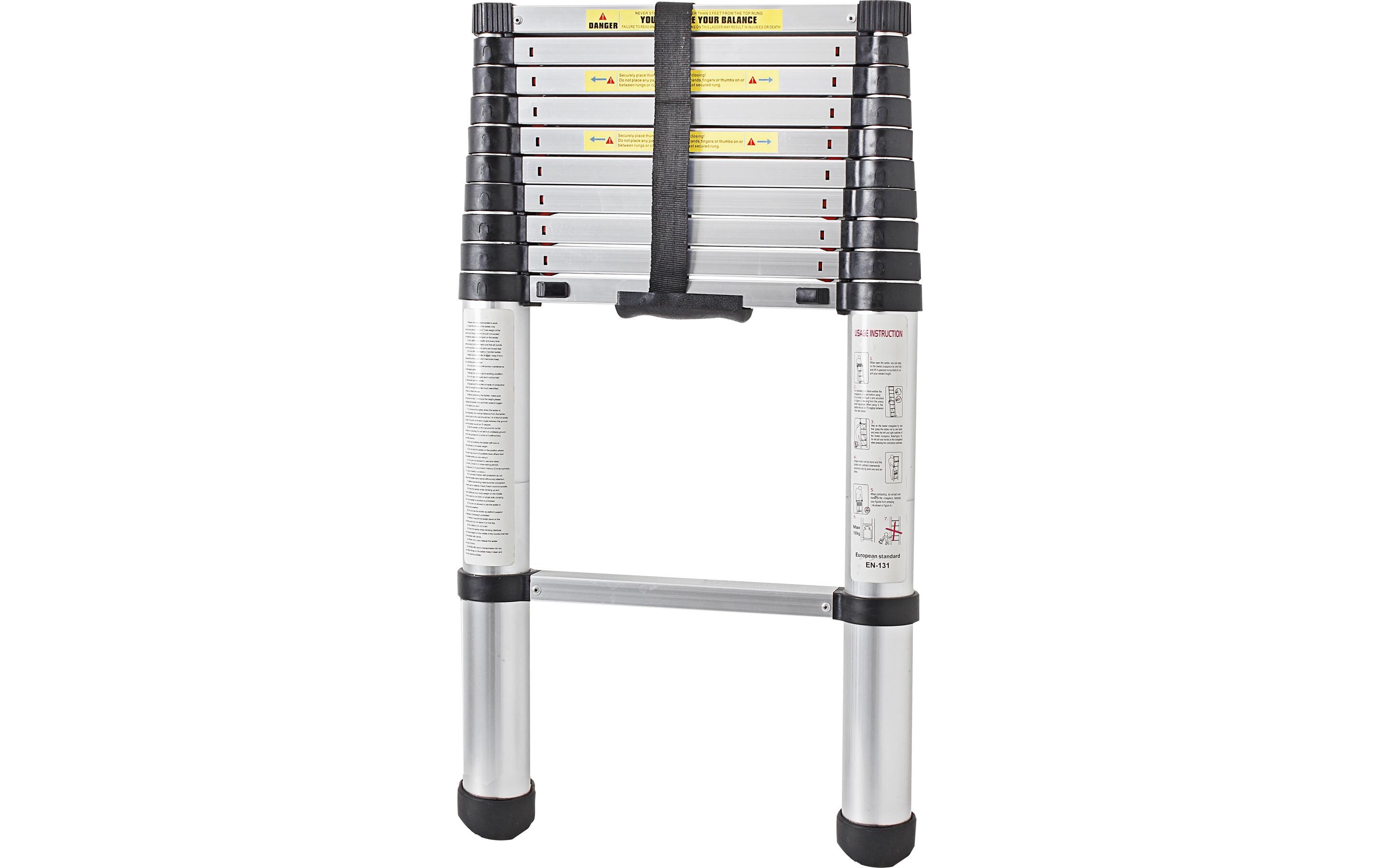 Teleskop-Anlegeleiter Laddy Air 10 Stufen<br>Teleskopierbare Aluminiumleiter