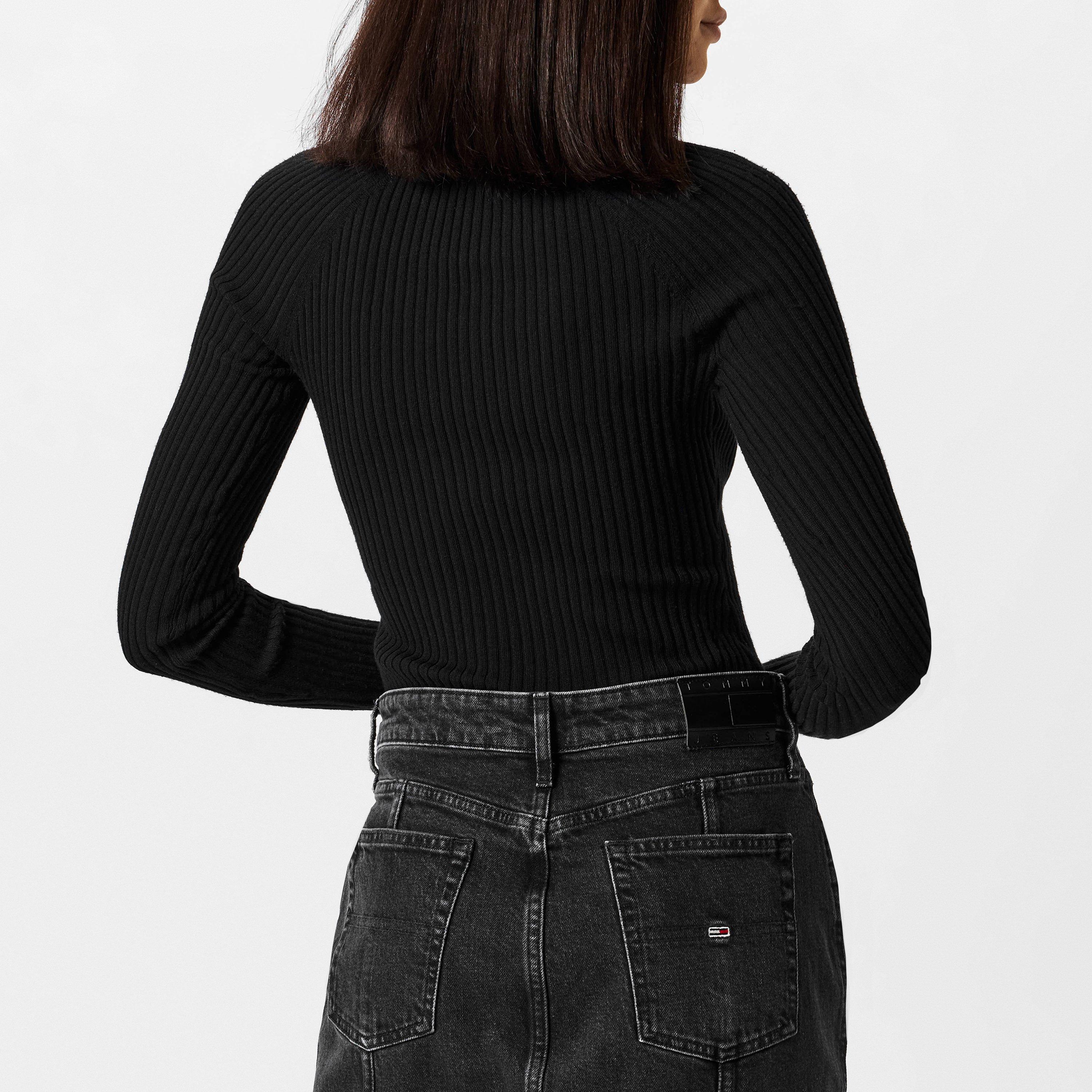 Tommy Jeans Collar Badge Rib Pullover Sweater
