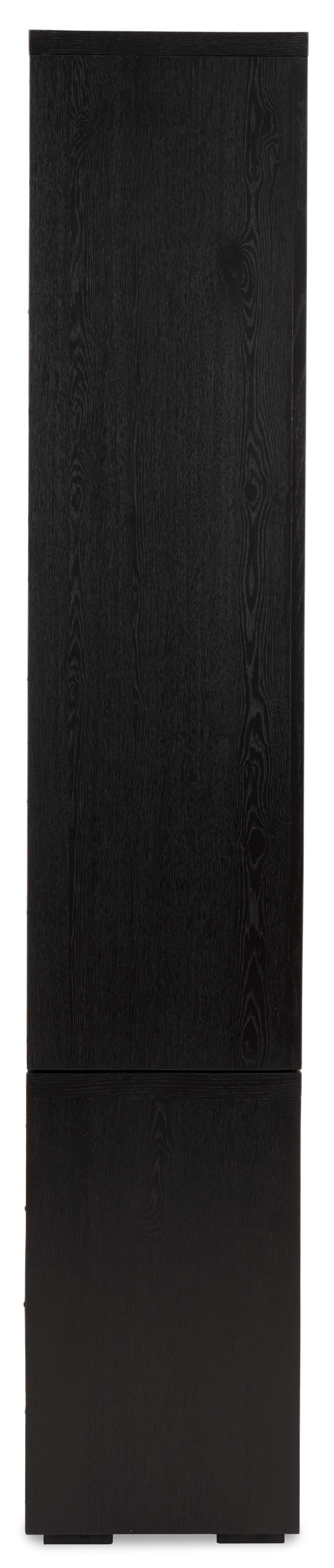 Bergkast zwart Velori B220 x D40 x H220 cm