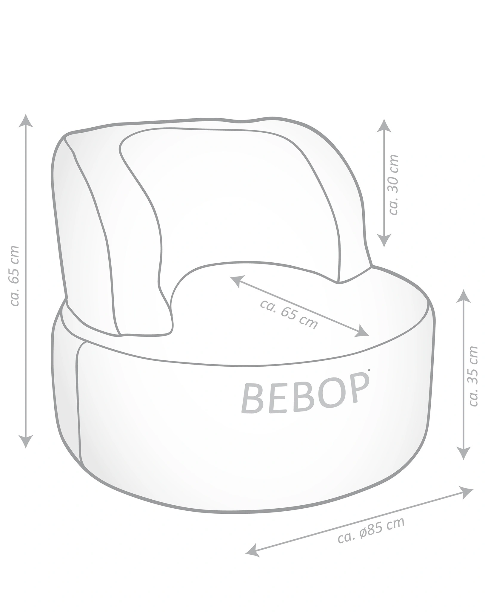 Sitzsack Bebop SCUBA (Farbe: petrol)