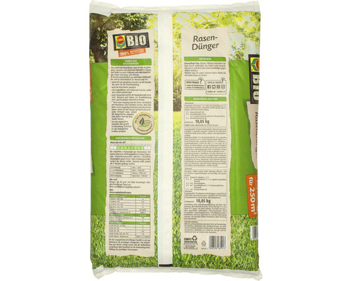 COMPO BIO gazonmeststof 10,05 kg 250 m² 100% natuurlijke ingrediënten